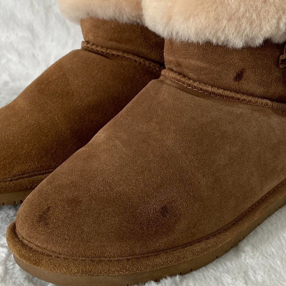 BEARPAW Abby Color Hickory 1257W winter boots wool blend suede - Picture 7 of 10